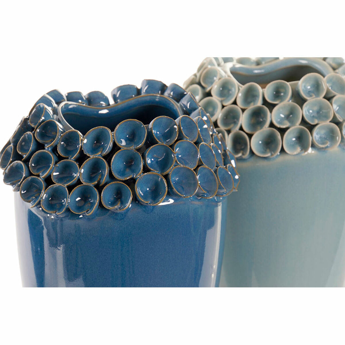 Maljakko DKD Home Decor Kivitavara Välimeren (2 pcs) (16 x 16 x 26 cm)