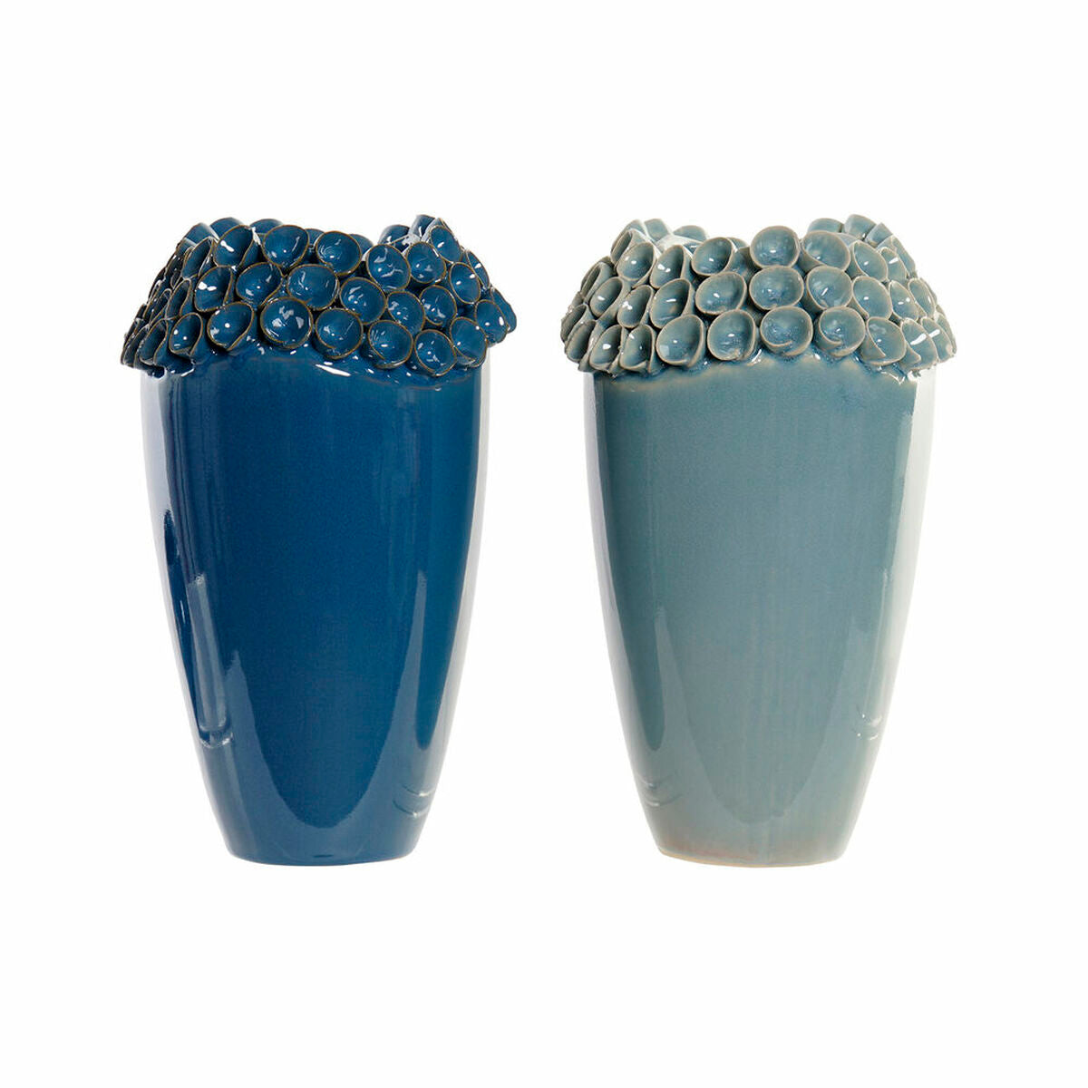 Maljakko DKD Home Decor Kivitavara Välimeren (2 pcs) (16 x 16 x 26 cm)