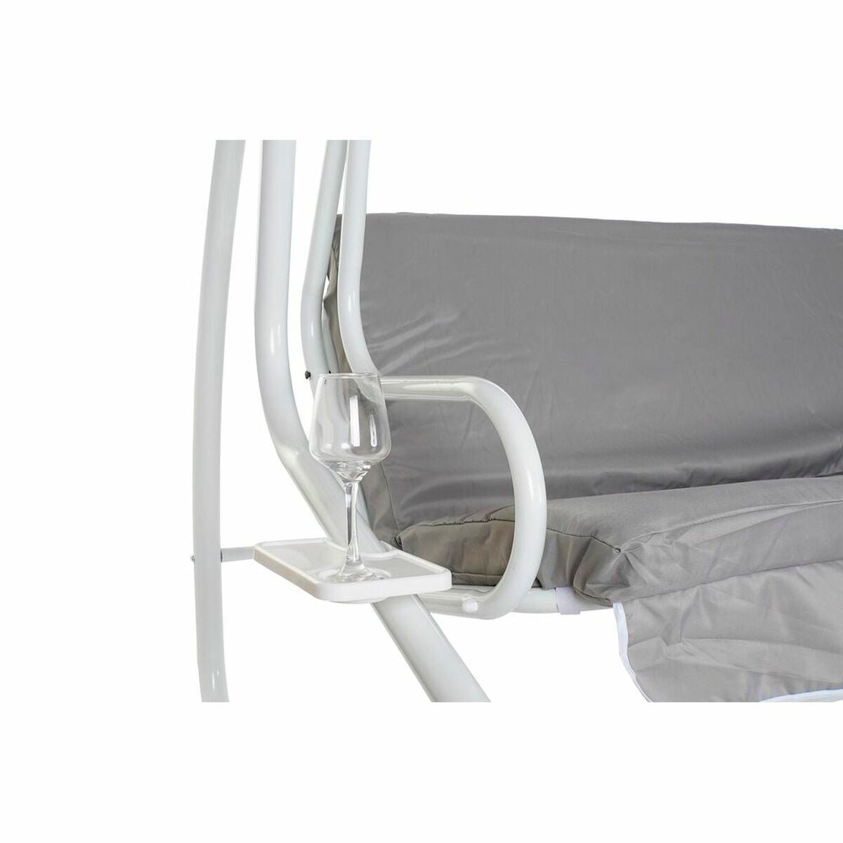 Penkki DKD Home Decor Harmaa Keinu Polyesteri Teräs (210 x 120 x 167 cm)