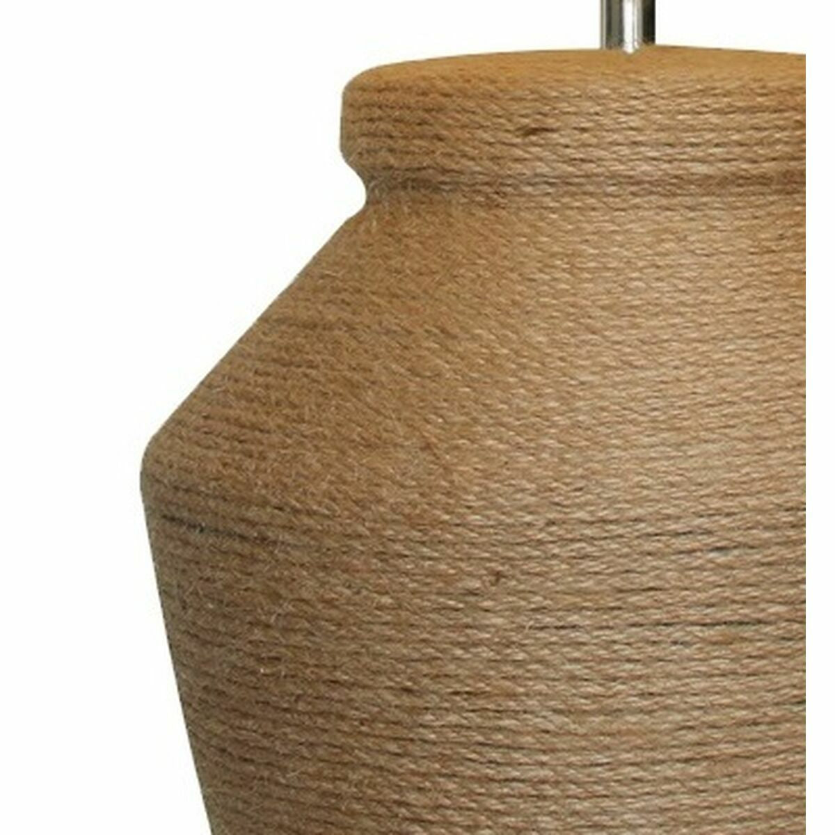 Pöytälamppu DKD Home Decor 25W Beige Ruskea Köysi Pellava 220 V Dolomite (23 x 23 x 37 cm) (23 x 23 x 40 cm)
