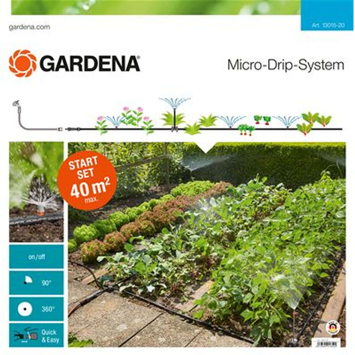 Automaattinen tippakastelujärjestelmä kasviruukkuihin Gardena 13015-20