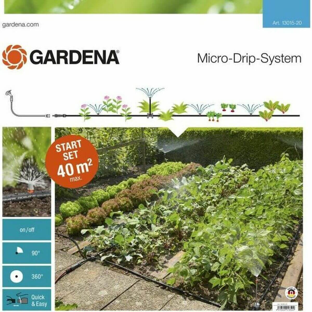 Automaattinen tippakastelujärjestelmä kasviruukkuihin Gardena 13015-20