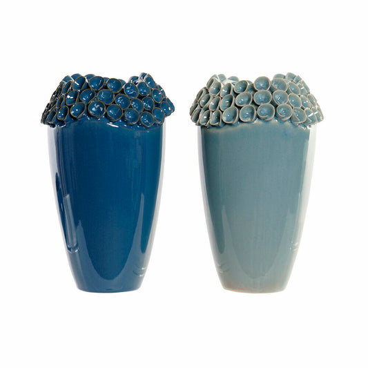 Maljakko DKD Home Decor Kivitavara Välimeren (2 pcs) (16 x 16 x 26 cm)