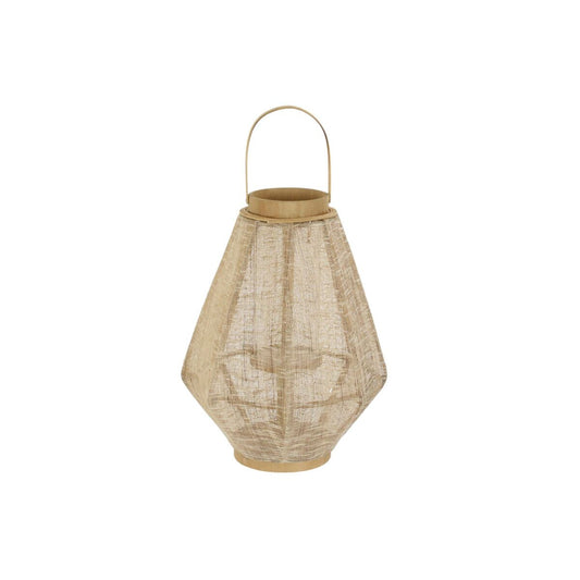 Žibintas DKD Home Decor Kristalli Ruskea Pellava Bambu (37 x 37 x 62 cm)